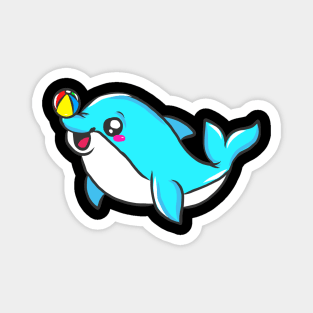 cute dolphin design whale fish animal welfare dolphin Magnet