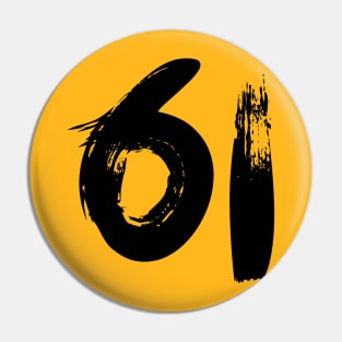 Number 61 Pin