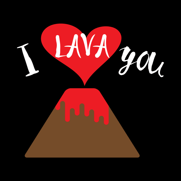 Cute & Funny I Lava You Volcano Valentine's Day by theperfectpresents