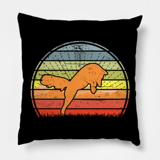 Fox Mountain Sunset Pillow