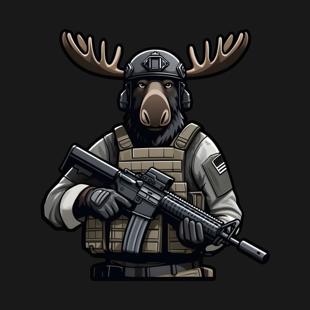 Tactical Moose by Rawlifegraphic