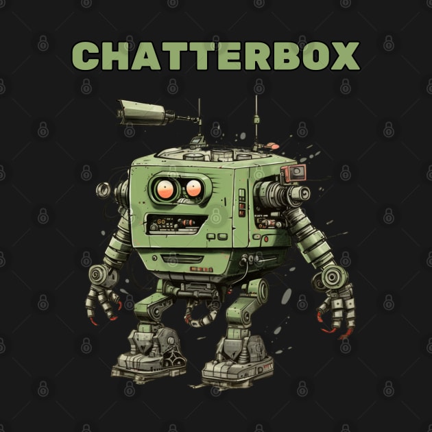 Futuristic Funny Robots  Chatterbox by FrogandFog