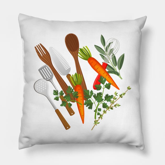 Kitchen Splash Pillow by SWON Design