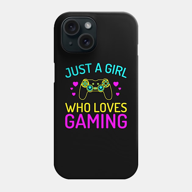 Just a Girl Who Loves Gaming Phone Case by B3N-arts