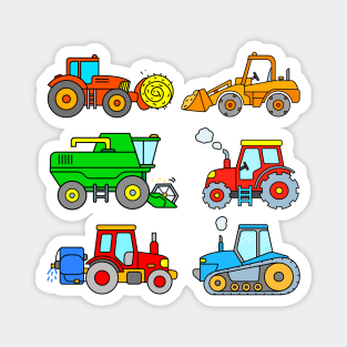 Kids Farm Vehicle Design Magnet