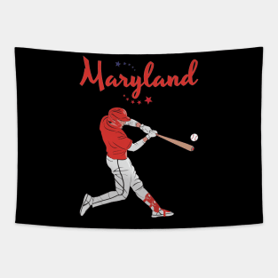Maryland USA Baseball Tapestry