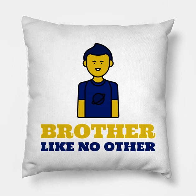 Brother Like No Other Pillow by Jitesh Kundra