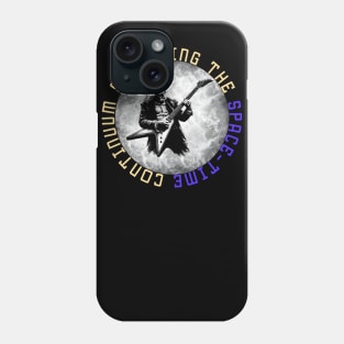 Albert Einstein Jams Out in the Cosmos Phone Case