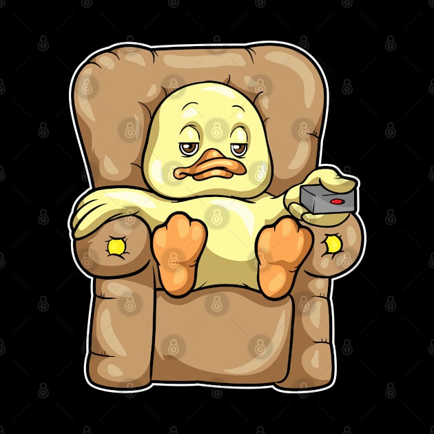 Duck at Chilling out on Sofa by Markus Schnabel