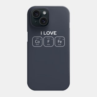 I love coffee science t-shirt Phone Case