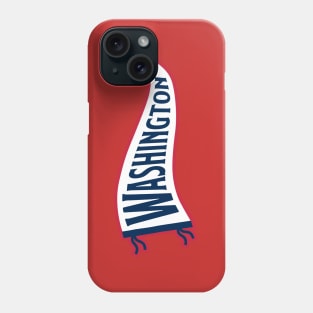 Washington Pennant - Red Phone Case