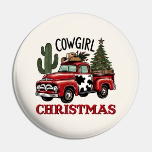 Cowgirl Christmas Pin