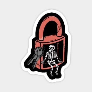 Locked Skull, Locked Skeleton Magnet