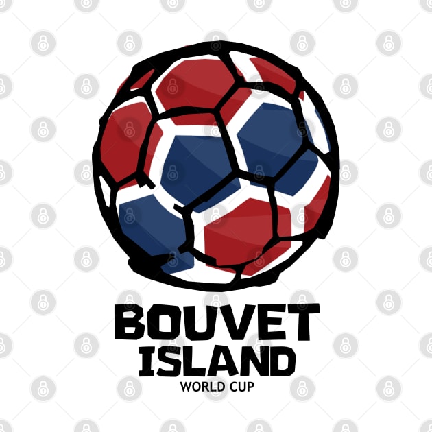 Bouvet Island Football Country Flag by KewaleeTee