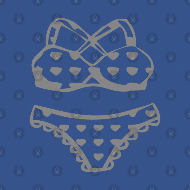 Discover The cute kawaii Bikini swimsuit design in GREY - swimsuit design - Bikini - T-Shirt