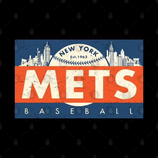 Old Style New York Mets 1 by Buck tee Originals by Buck Tee