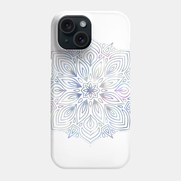 Iridescent Rainbow Pretty Mandala Phone Case by NatureMagick