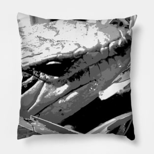 The Blue Tongue Lizard in White! Pillow