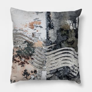 Abstract Industrial Painted Texture Pillow