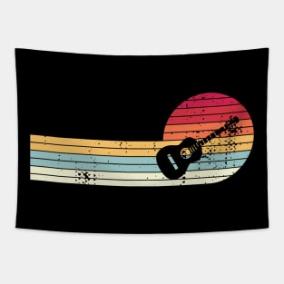 Vintage Sunset Guitar Tapestry