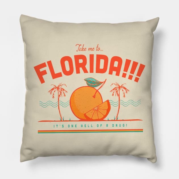 Florida It one hell of a drug Pillow by tomatoesbarley