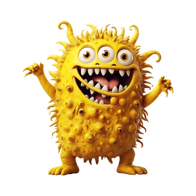 Yellow funny monster by bswlife