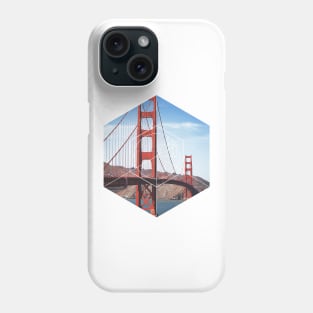 Golden Gate Bridge Geometric Photography Phone Case