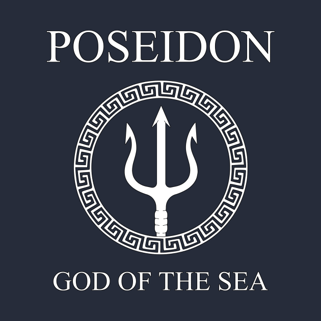 Poseidon Greek God of the Sea Trident by AgemaApparel