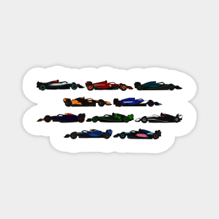 2024 F1 Cars Magnet