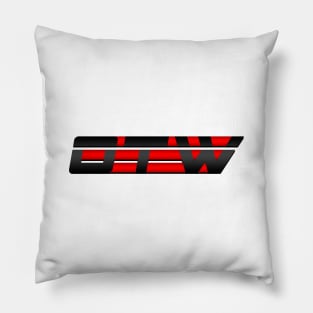 OTW Logo (Black on Red) Pillow