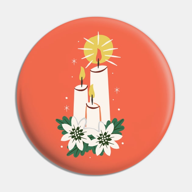 Vintage Christmas Candles Pin by allisonromerodesign