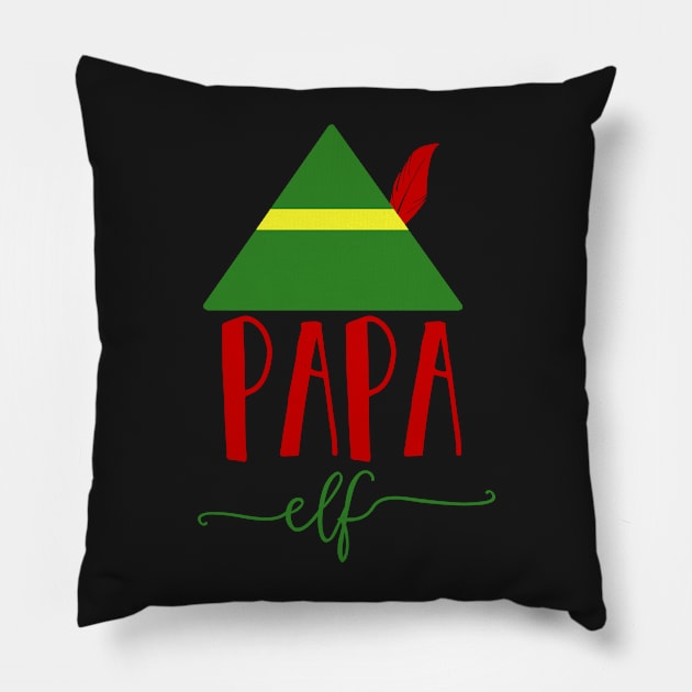 Papa Elf Pillow by charlescheshire