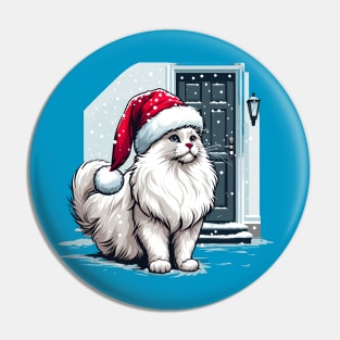 Ragdoll Cat Christmas Pin