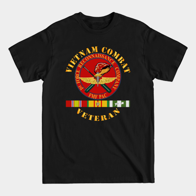 Vietnam Combat Veteran - 1st Force Recon Co w VN SVC - Combat - T-Shirt