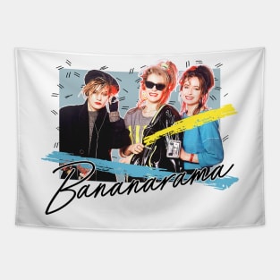 Bananarama - Retro 80s Fan Art Design Tapestry