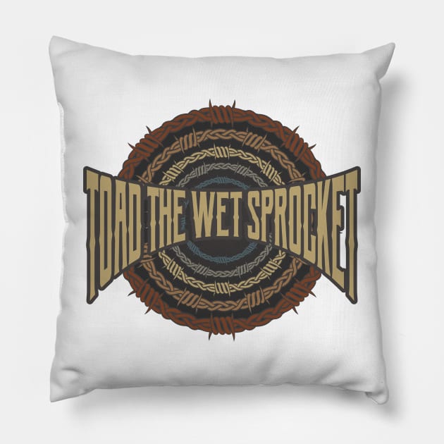 Toad the Wet Sprocket Barbed Wire Pillow by darksaturday