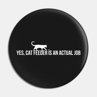 Cat Feeder Tee Pin