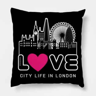 Love City Life in London Pillow