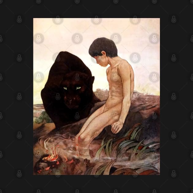 Jungle Book - Mowgli's Bagheera -Detmold Brothers by forgottenbeauty