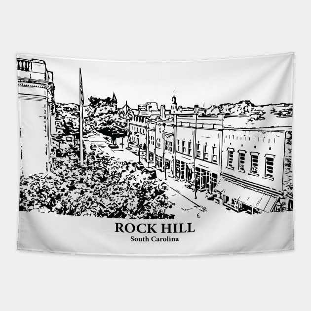 Rock Hill - South Carolina Tapestry by Lakeric