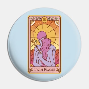 Twin Flame Love Tarot Card Pin