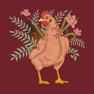 Floral Chicken T-Shirt