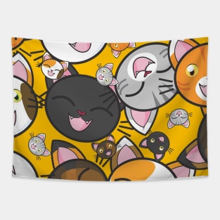 Cute Cat Pattern Design Tapestry