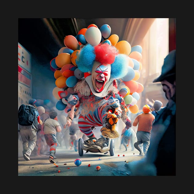 crazy clown&#39;s by heartyARTworks