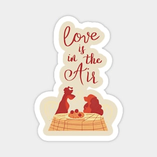 Sant Valentine’s Lover puppies Magnet