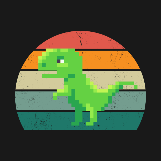 Retro Style Vintage Dinosaur by SybaDesign