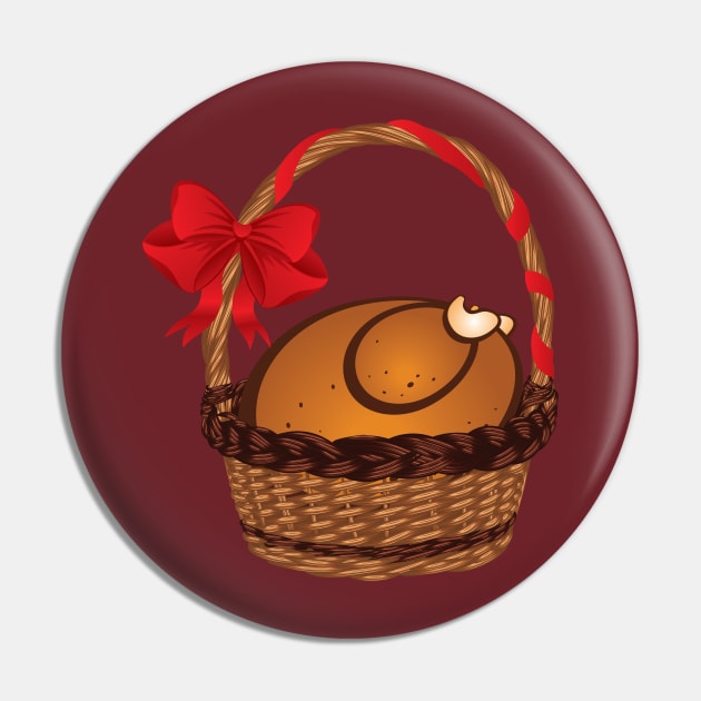 Roasted Turkey in a Basket Pin by AnnArtshock