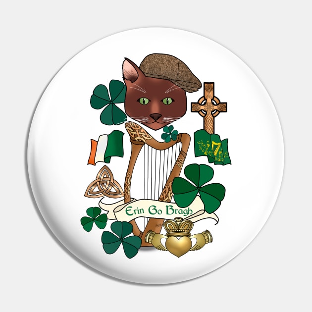 Pat the Irish Cat Pin by IrishViking2