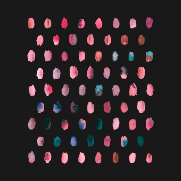 Watercolor Palette Pink Dots by ninoladesign