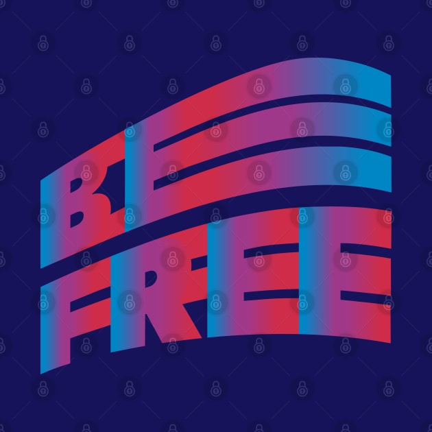 Be Free (Gradient Typography design) by lents